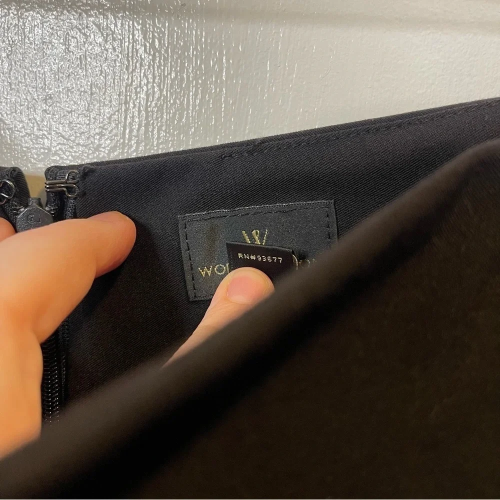Worthington / black pencil skirt / Stretch / fully lined / size 12